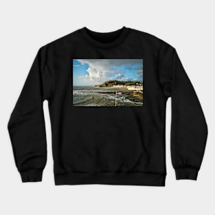 Seafront Promenade & Constitution Hill - Coastal Scenery - Aberystwyth Crewneck Sweatshirt